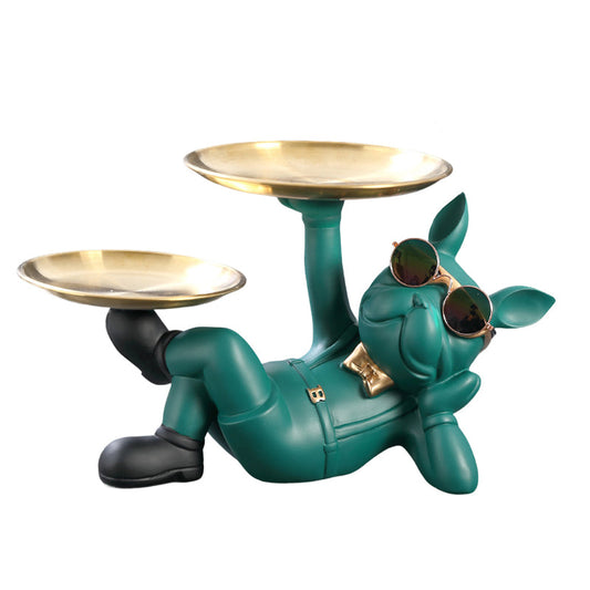 Cute French Bulldog Resin Figurine for Table Decor