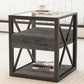Set of 2 Modern End Tables with Drawer - Nightstands