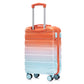 2 Pc PC Spinner Wheel Luggage Set with Gradient Color and Lock