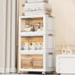 3-Piece Foldable Storage Bins with Lids and Wheels