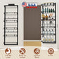 Over The Door Pantry Organizer 6-Tier Pantry Door Organizer Carbon Steel 110LBS Loading Easy Install Behind Door Storage For Closet Kitchen Bathroom 5