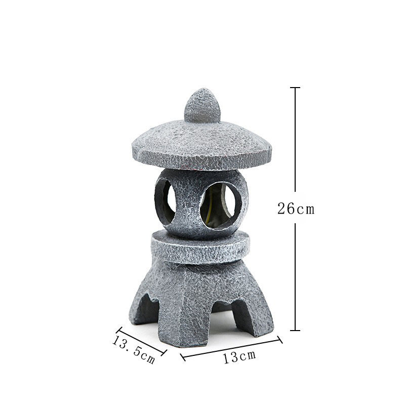 Solar Powered Zen Pagoda Lanterns and Garden Statues