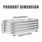 Heavy Duty Galvanized Raised Garden Bed Kit For Vegetables, Flowers & Herbs