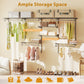 4-8 Feet Closet Organizers and Storage System with Hanging Rod for Laundry Bedroom