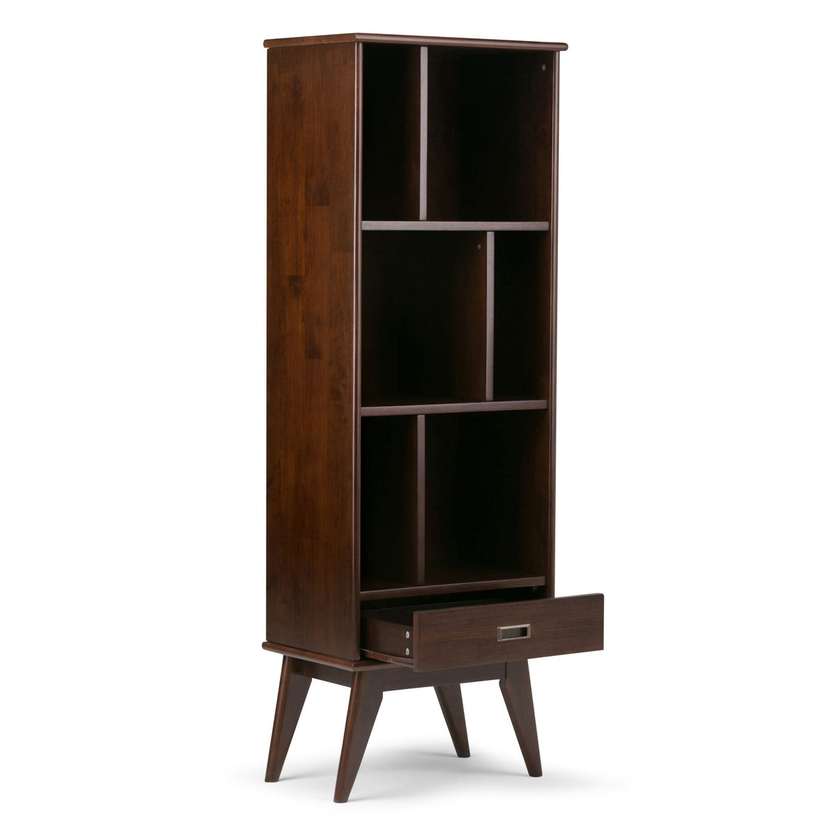 Draper Mid Century Wide Bookcase Storage Unit