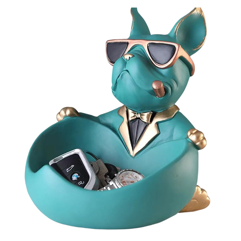 Cute French Bulldog Resin Figurine for Table Decor