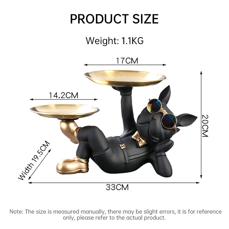 Cute French Bulldog Resin Figurine for Table Decor