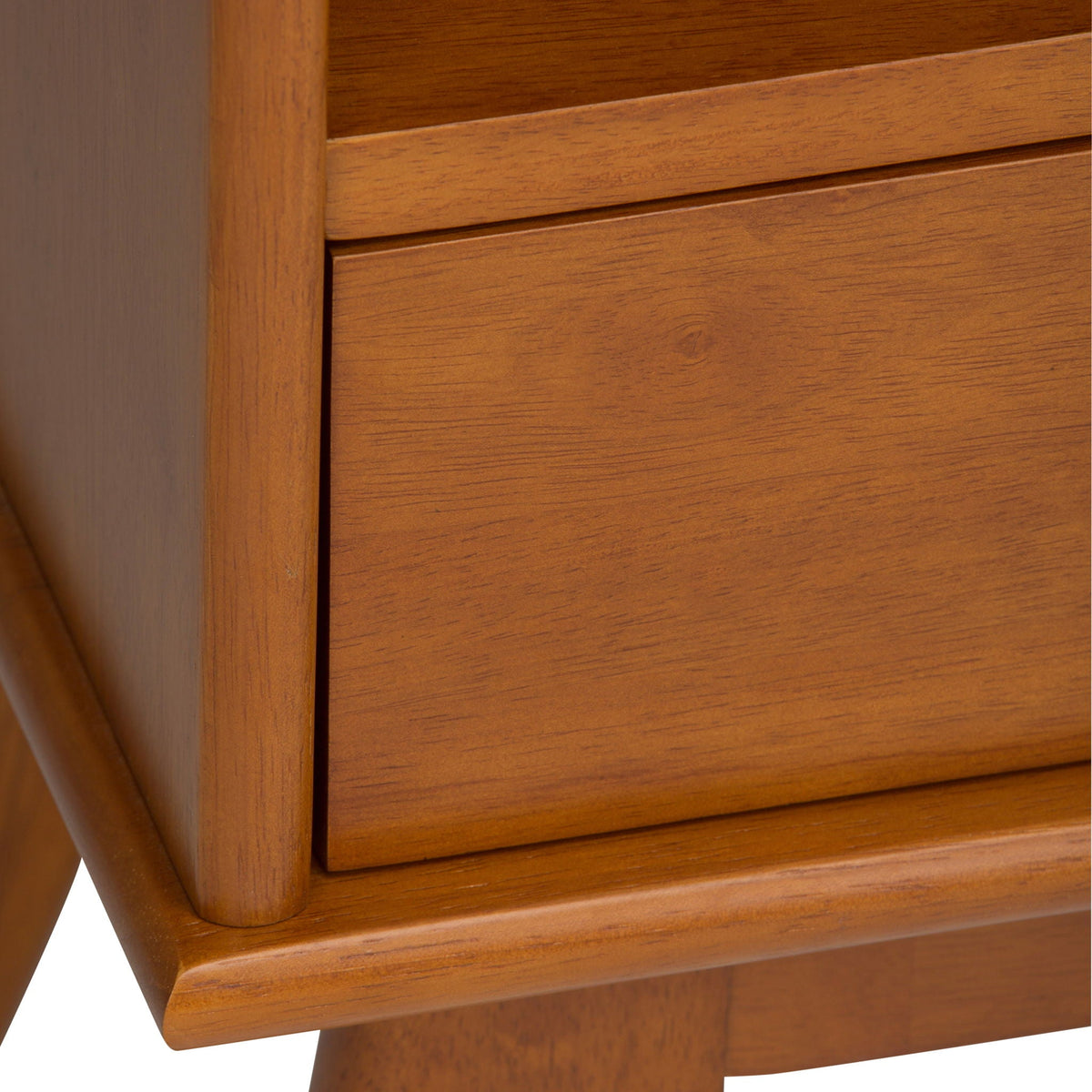 Draper Mid Century Wide Bookcase Storage Unit