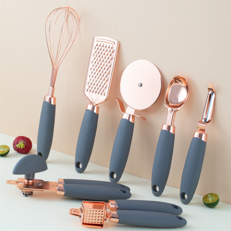 Copper Plated Kitchen Peeler Gadget Set for Home