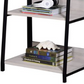 Natural & Black Ladder Bookshelf with 5 Fixed Shelves - 24" Wide