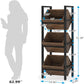 3-Tier Angled Basket Stand for Kitchen Storage