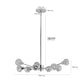 Modern 9-Light Chrome Crystal Chandelier for Home