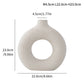 Unglazed Spotted Ceramic Vase for Modern Home Decor