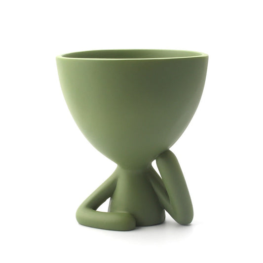 Cartoon Abstract Cheek Support Figurine for Desktop Decor