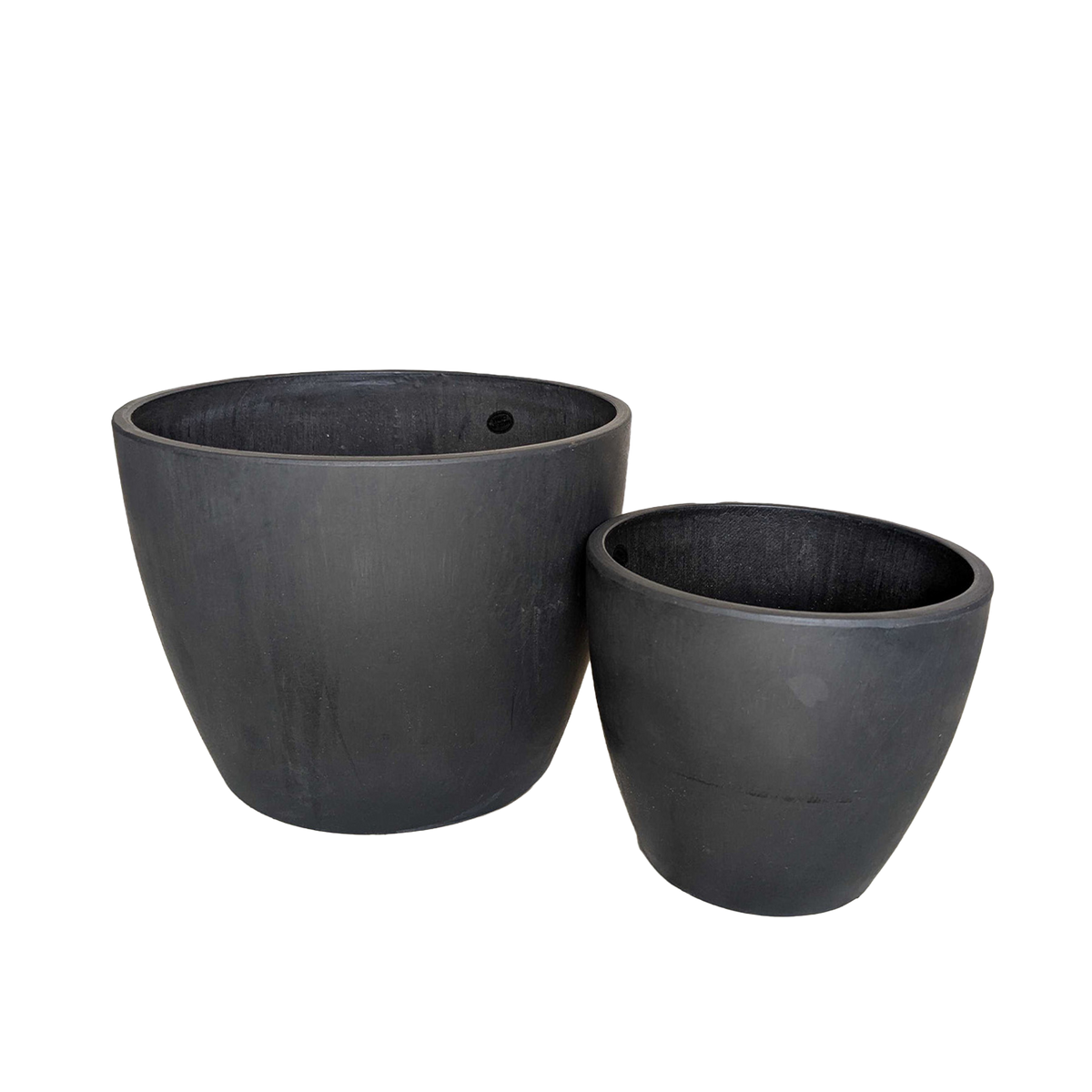 Black and Terracotta Eco Pots for Plants