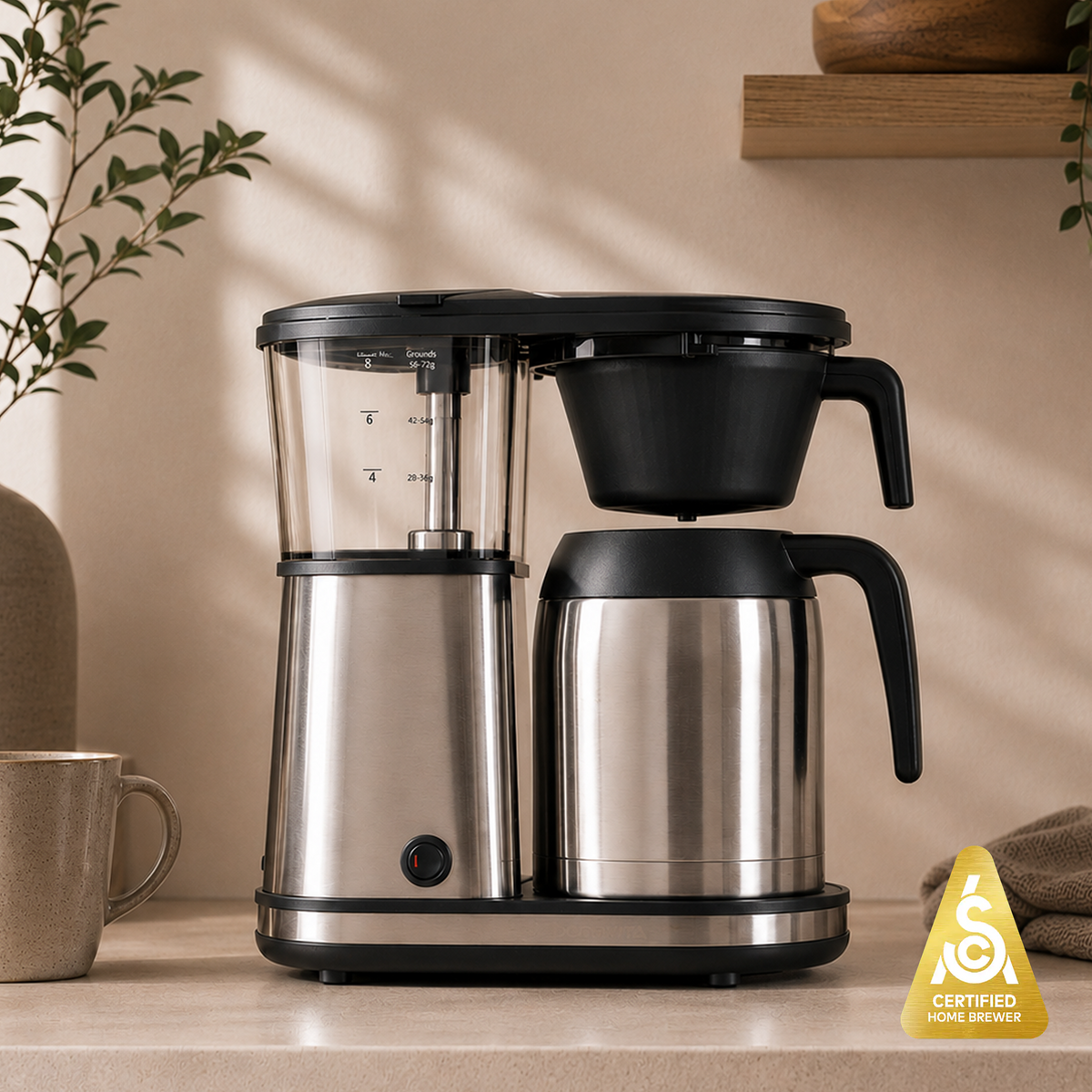 Connoisseur 8-Cup Drip Coffee Brewer for Home