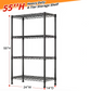 Adjustable Wire Storage Shelving Rack with Multiple Tiers