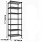 Adjustable Wire Storage Shelving Rack with Multiple Tiers