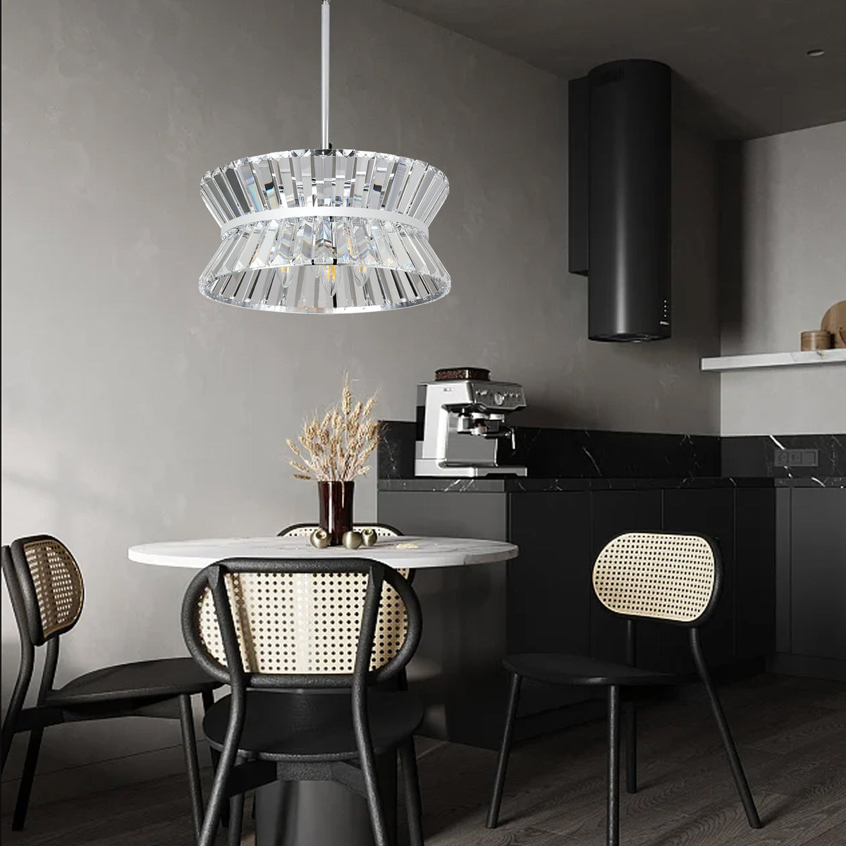 Modern Round Crystal Chandelier for Luxury Home Decor