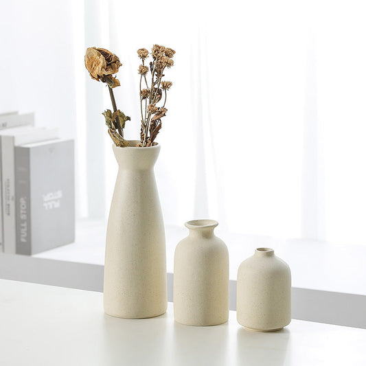 Modern Ceramic Decorative Flower Vase Set of Three