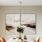 Modern 9-Light Chrome Crystal Chandelier for Home