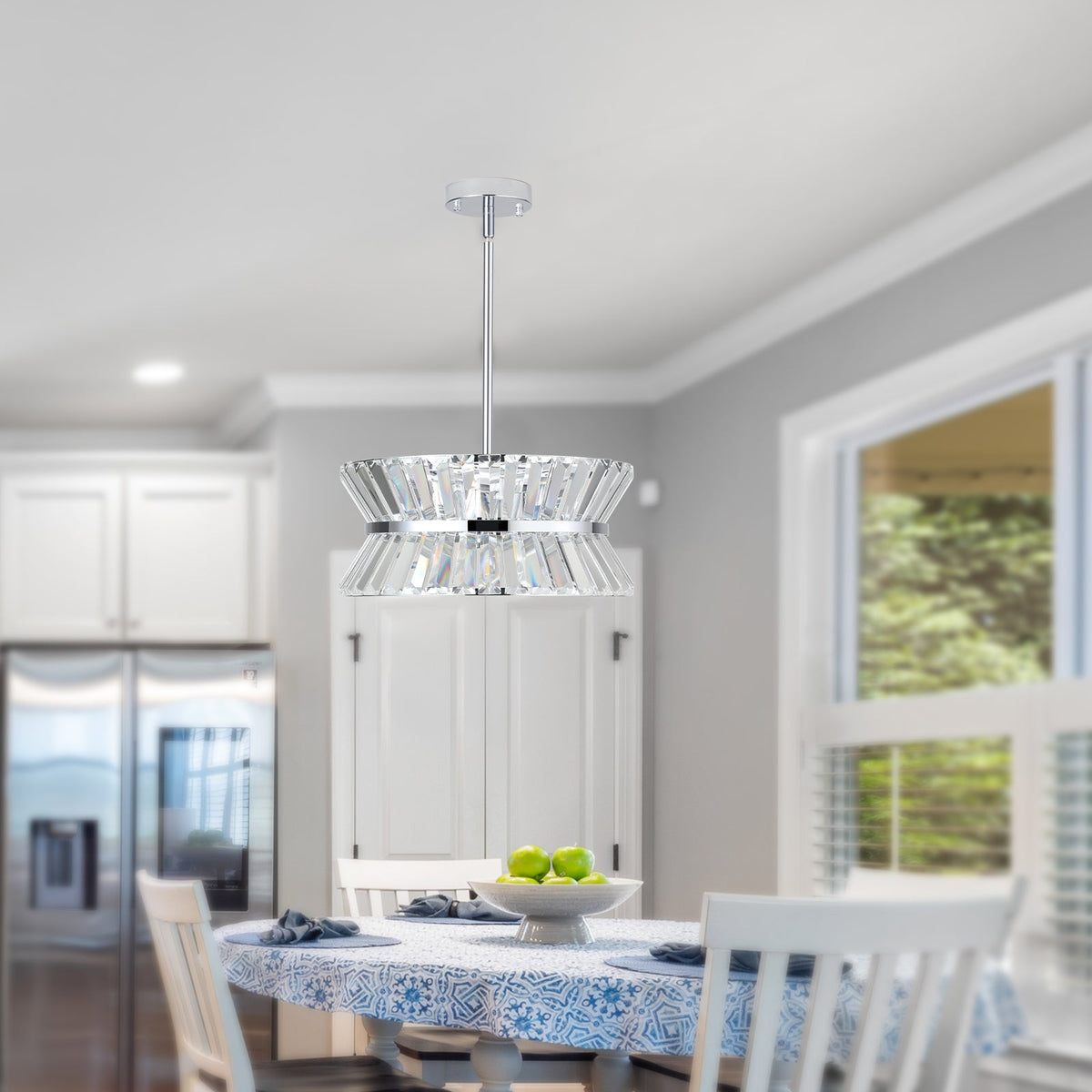 Modern Round Crystal Chandelier for Luxury Home Decor