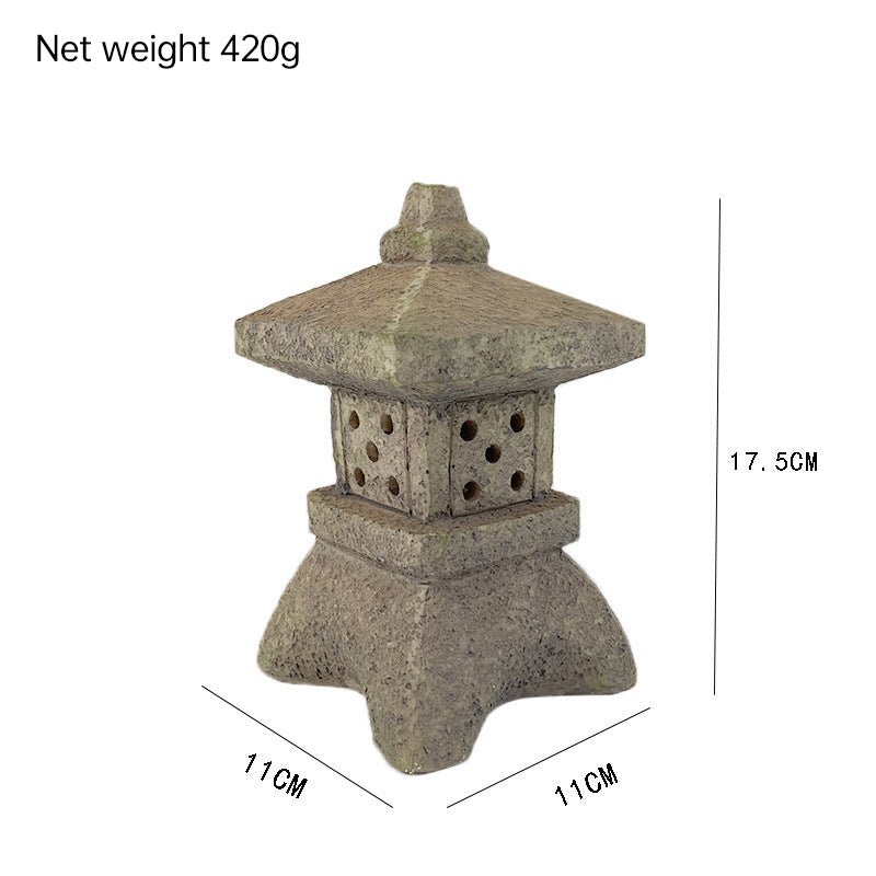 Solar Powered Zen Pagoda Lanterns and Garden Statues