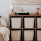 Sculpted Storage Bins with Lids Set of Three