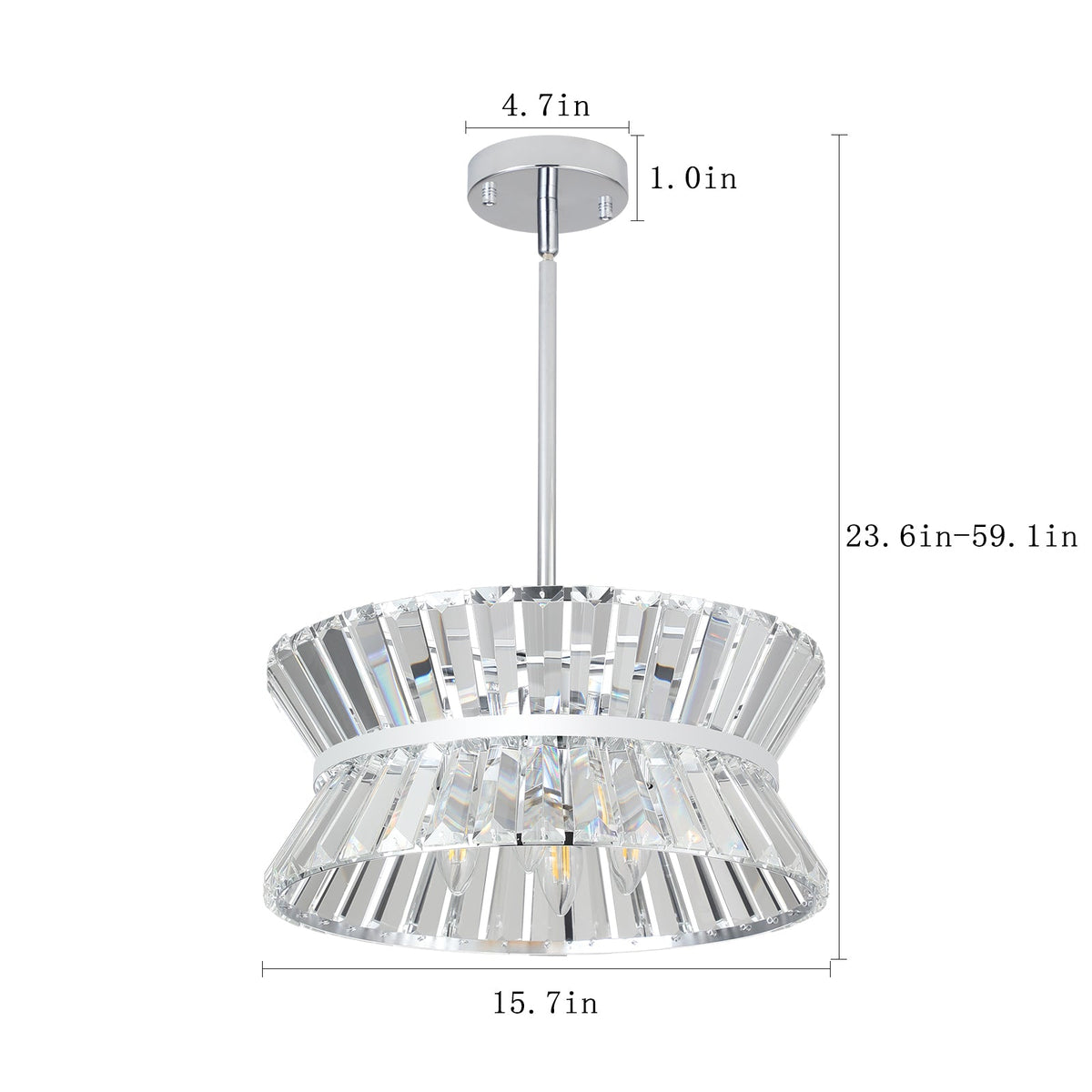 Modern Round Crystal Chandelier for Luxury Home Decor