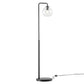 Silo Glass Globe and Metal Floor Lamp