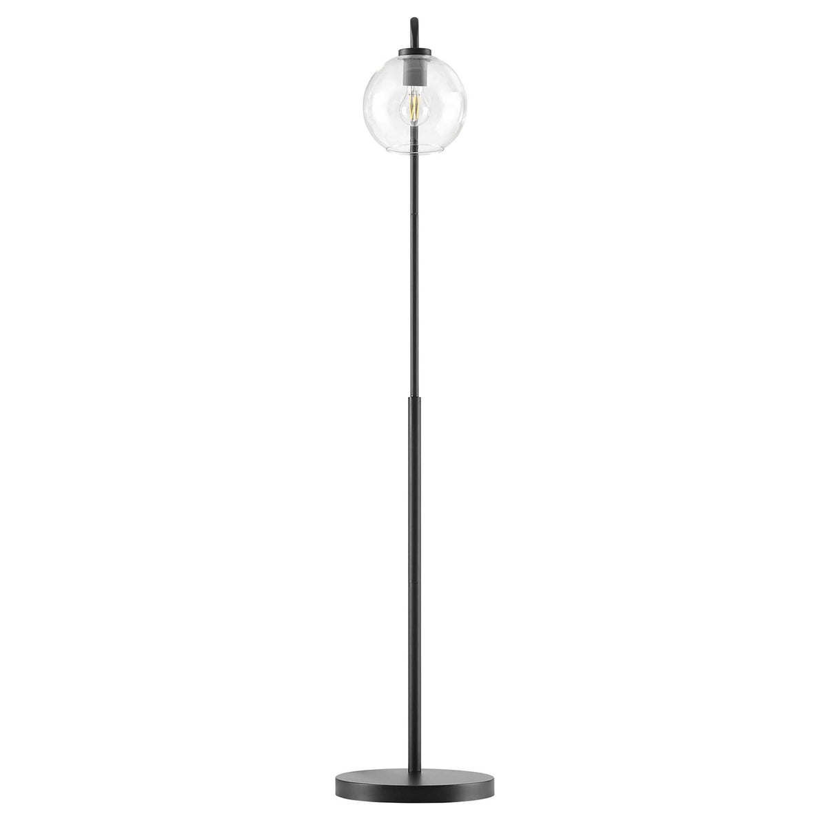 Silo Glass Globe and Metal Floor Lamp