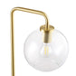 Silo Glass Globe and Metal Floor Lamp
