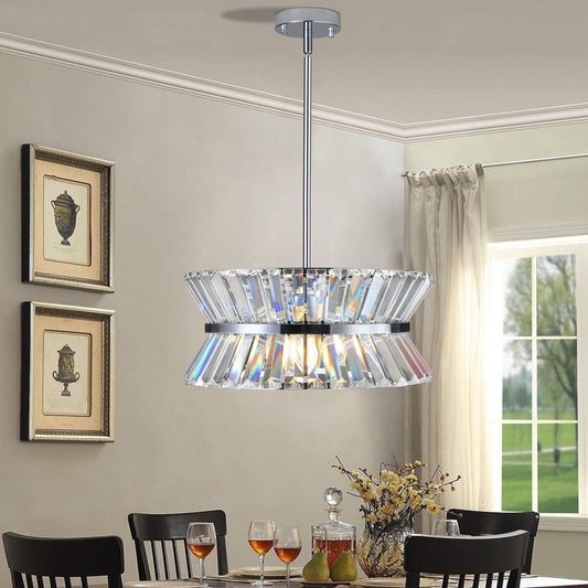 Modern Round Crystal Chandelier for Luxury Home Decor