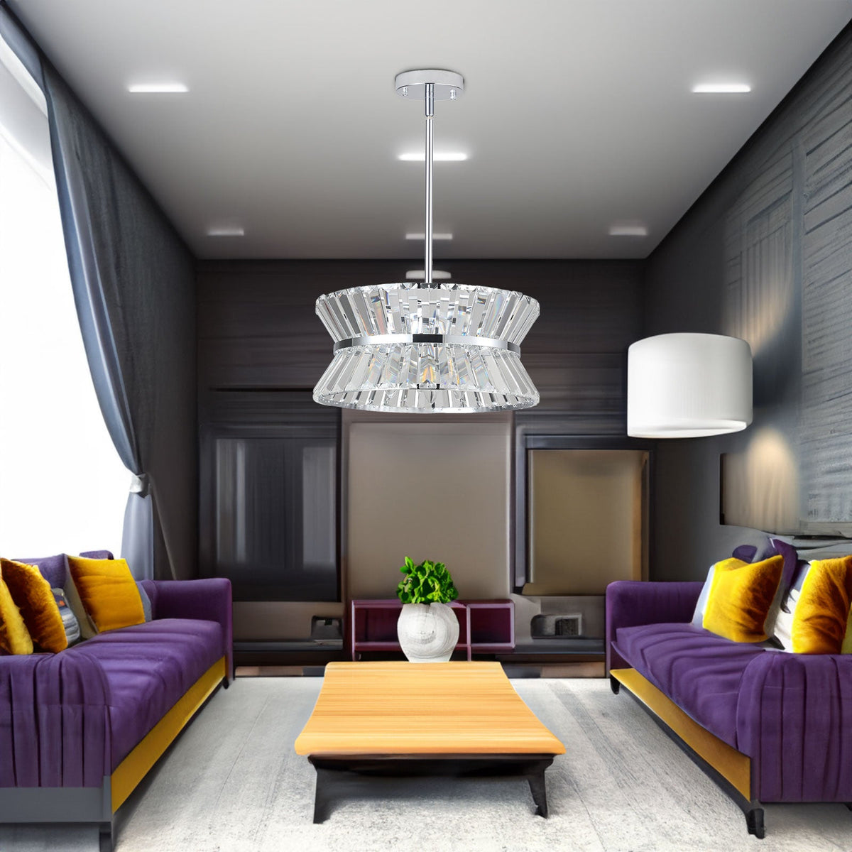 Modern Round Crystal Chandelier for Luxury Home Decor