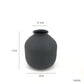 Matte Black Metal Vase for Dried Flowers Decor