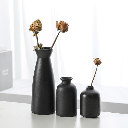 Modern Ceramic Decorative Flower Vase Set of Three