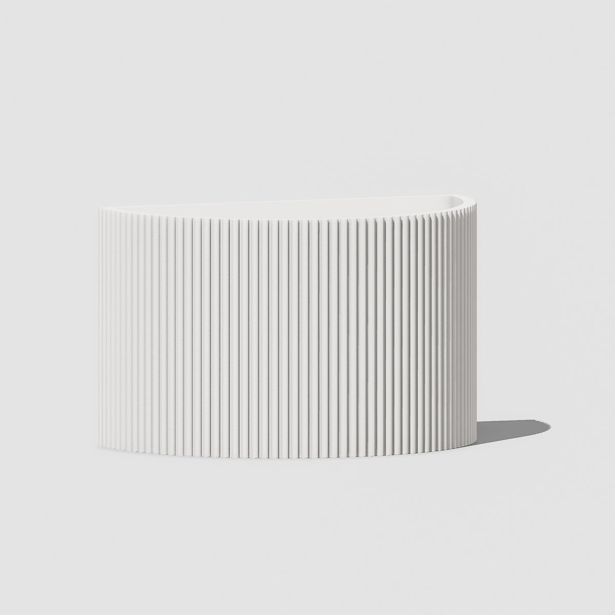 Ribbed Wall Planter for Modern Indoor Home Decor