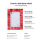 Picture Frame Classic Pattern Collection Bone Inlay 4 Colors – 4x6, 1" Border