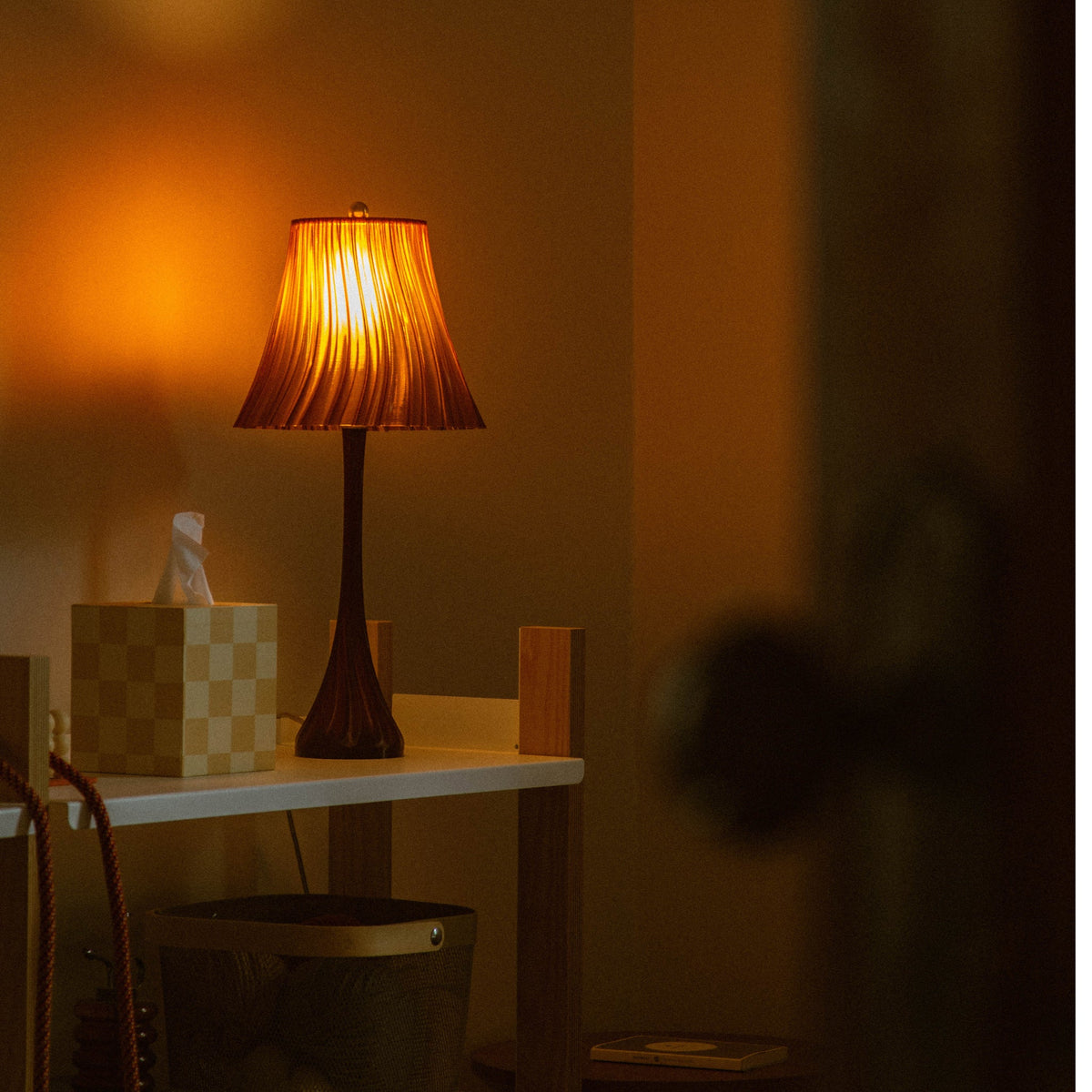 Pleated Table Lamp for Home and Office