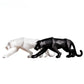 Abstract Geometric Panther Resin Statue for Home Office
