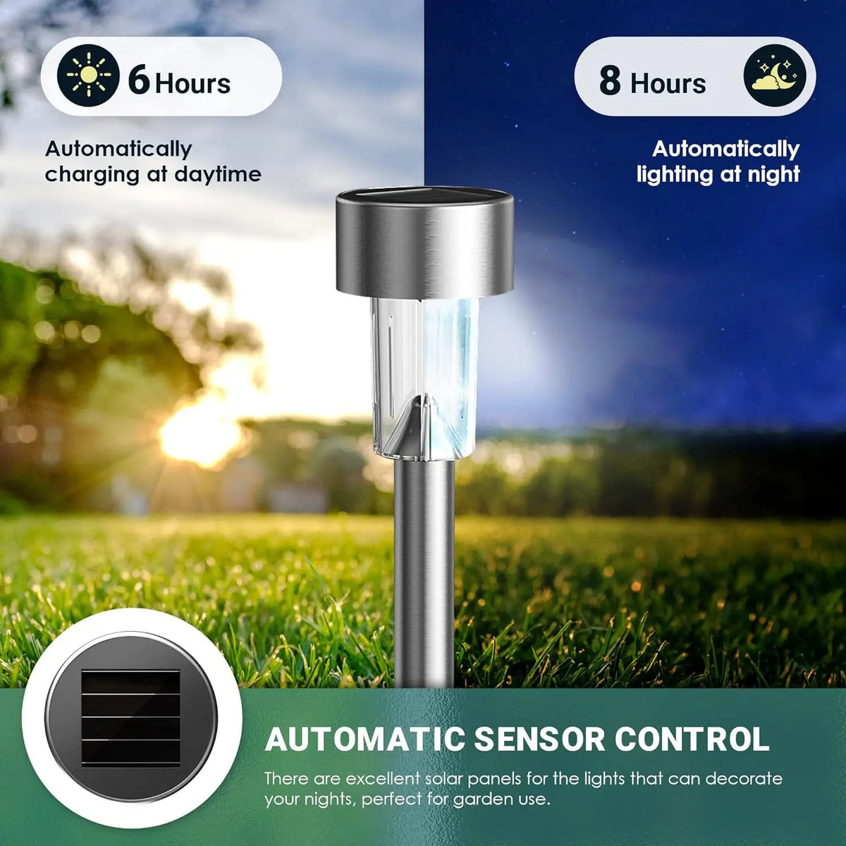 Solar Outdoor LED Garden Light for Pathways
