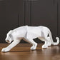 Abstract Geometric Panther Resin Statue for Home Office