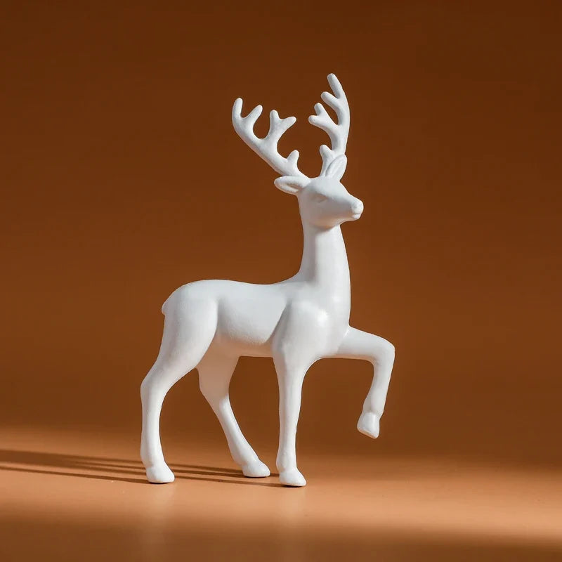 Cute Mother Deer Figurine for Kids Room Decor