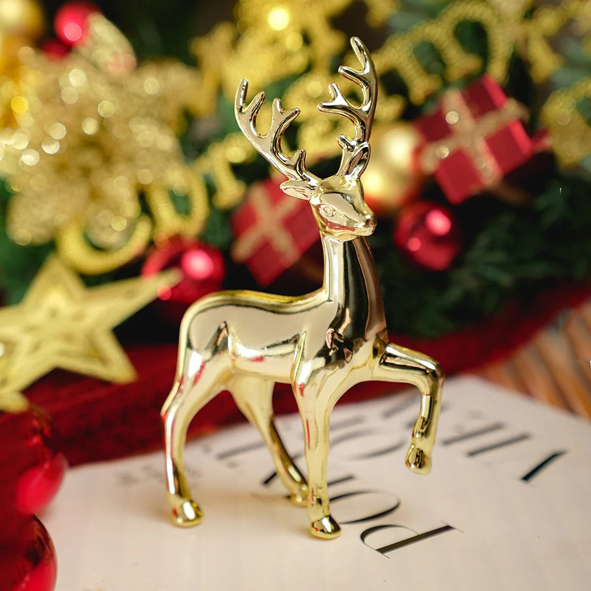 Cute Mother Deer Figurine for Kids Room Decor