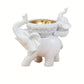 Elephant Figurine Candy Tray Key Bowl Storage Decor
