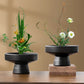 Retro Black Ceramic Vase for Plants and Decor