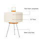 Japanese Wabi Sabi Tripod Floor Lamp with Rice Paper