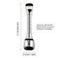 Kitchen Stainless Steel Faucet Sprinkler Water-saving Device Lengthening Rotating Splash Proof Sprinkler Spray Extender Bubbler