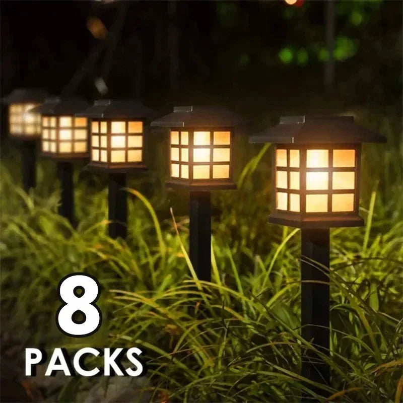 Solar LED Waterproof Pathway Lights for Outdoor Gardens