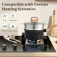 25-Piece Nonstick Cookware Set Induction Compatible Black